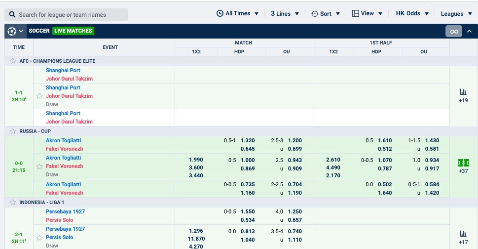 sports betting - soccker